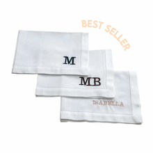 Load image into Gallery viewer, Custom Embroidered Linen Placemat