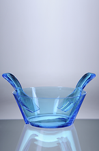 Load image into Gallery viewer, Mario Luca Giusti Fulmine Turquoise Acrylic Salad Bowl with Serving Utensils