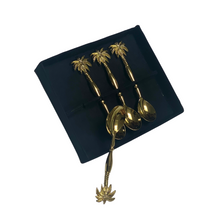 Load image into Gallery viewer, Caribbean Set of 4 Palm Tree Tea Spoons
