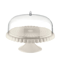 Load image into Gallery viewer, Guzzini Tiffany Cake Stand with Dome - White