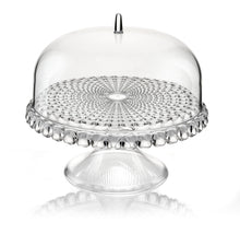 Load image into Gallery viewer, Guzzini Tiffany Cake Stand with Dome - Transparent