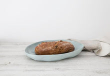 Load image into Gallery viewer, Flax Ceramic Platter in Duck Egg Blue