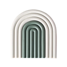 Load image into Gallery viewer, Rainbow Silicone Insulation Pad - Green/Off-White