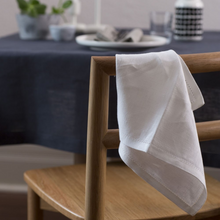 Load image into Gallery viewer, Custom Embroidered Linen Napkin Optical White