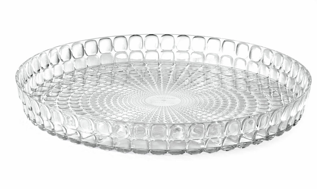 Guzzini Tiffany Round Tray - Transparent