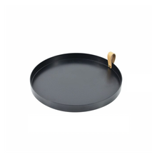 Load image into Gallery viewer, Jasper Round Tray - Black
