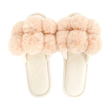Load image into Gallery viewer, Pom Pom Slippers - Latte
