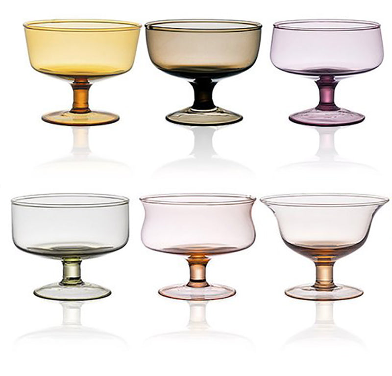 Bitossi Home Assorted Shape Bowls Amber/Pink Nuances (Set of 6)