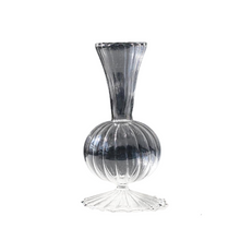 Load image into Gallery viewer, Riviera Footed Glass Vase - Clear
