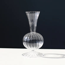 Load image into Gallery viewer, Riviera Footed Glass Vase - Clear
