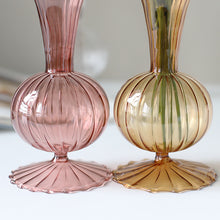 Load image into Gallery viewer, Riviera Footed Glass Vase - Blush Pink
