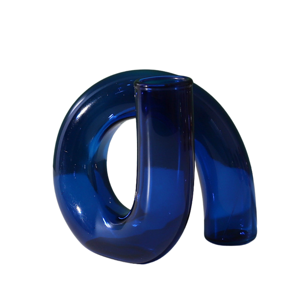 Melia Artful Vase - Blue