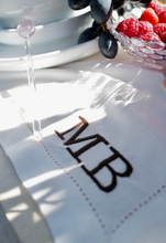 Load image into Gallery viewer, Custom Embroidered Linen Placemat
