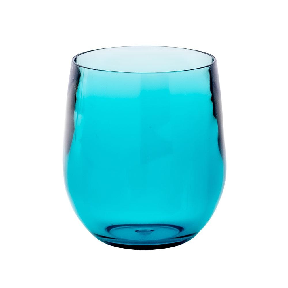 Caspari Acrylic Tumbler - Turquoise