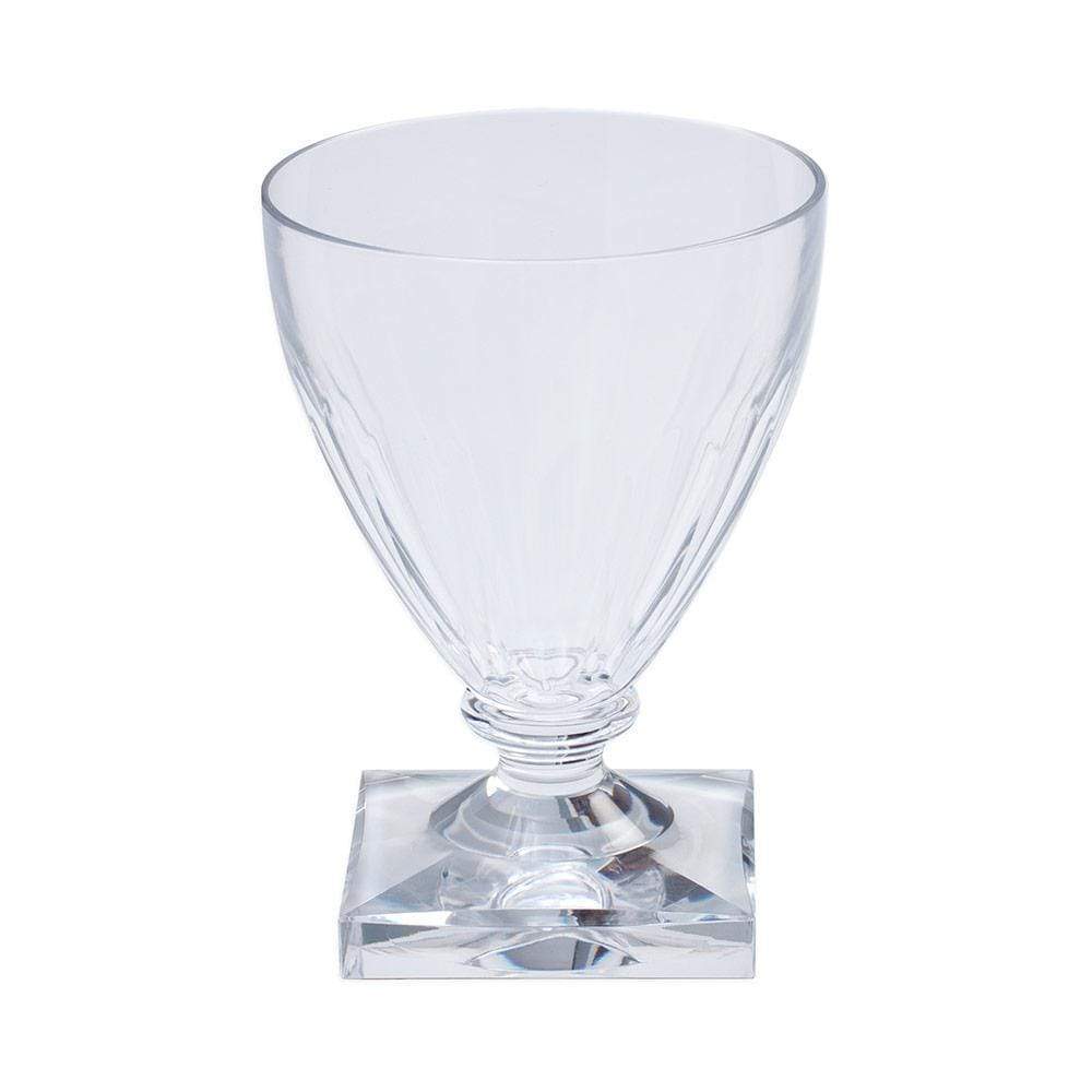Caspari Acrylic Wine Goblet - Clear