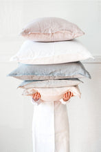 Load image into Gallery viewer, Custom Embroidered Linen Pillow Case - Serena Natural
