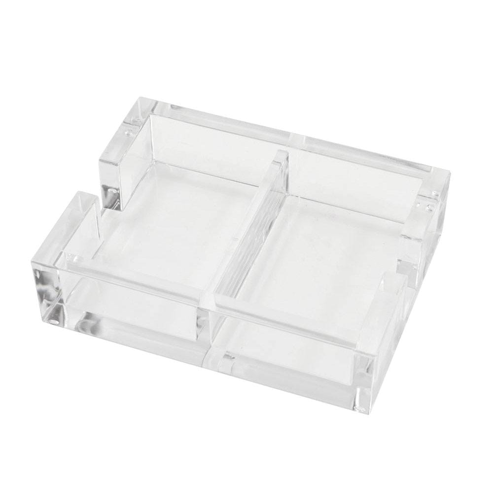 Caspari Acrylic Playing Card Holder in Crystal Clear